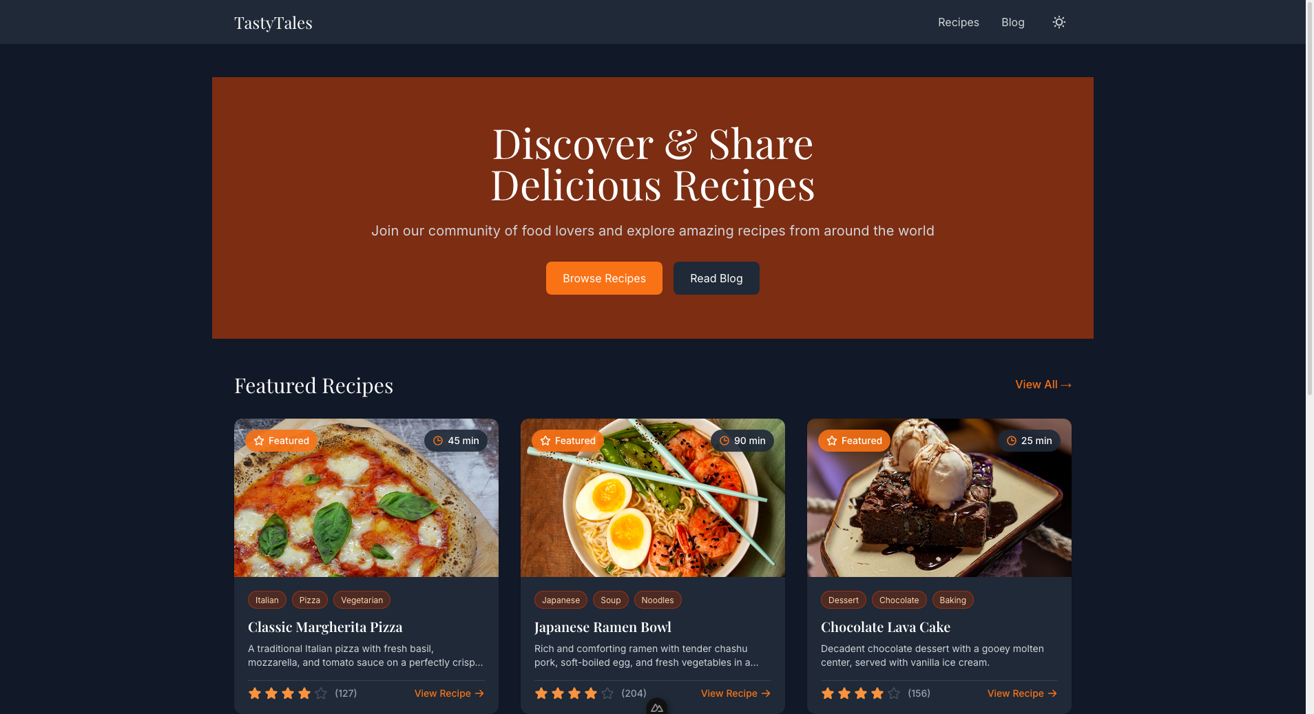 TastyTales Web Template thumbnail 2